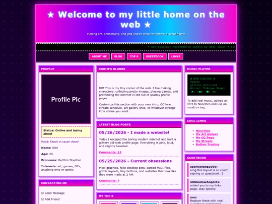 neocities_myspace_oldweb_site screenshot