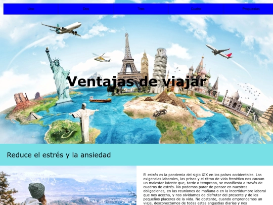 Menu hamburger y flexbox screenshot