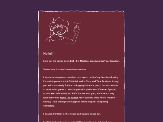 aboutme screenshot