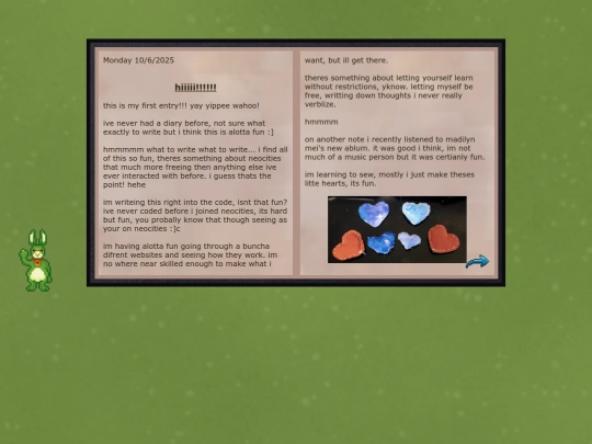 diary/diarypage1 screenshot