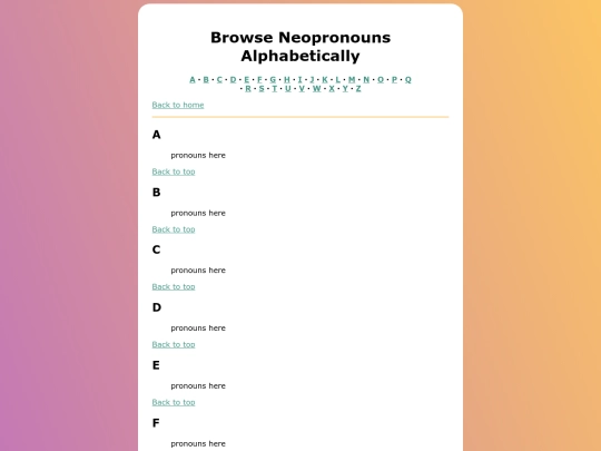 alphabet screenshot