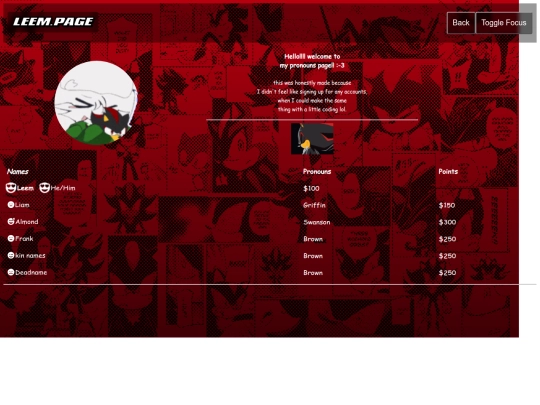 about/prns screenshot
