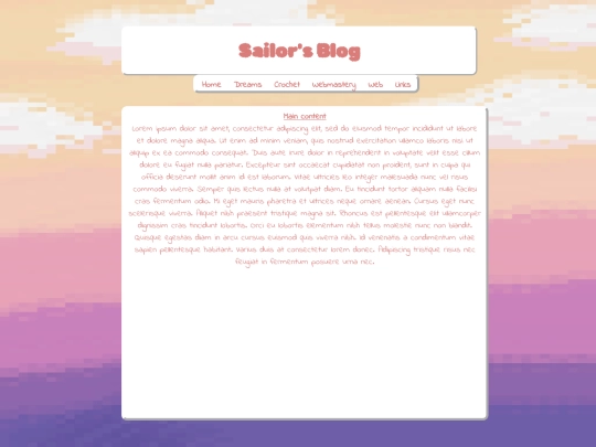 blog screenshot