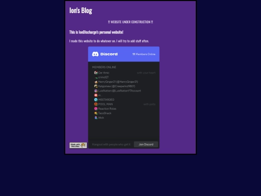 blog screenshot