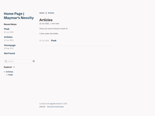 Articles screenshot