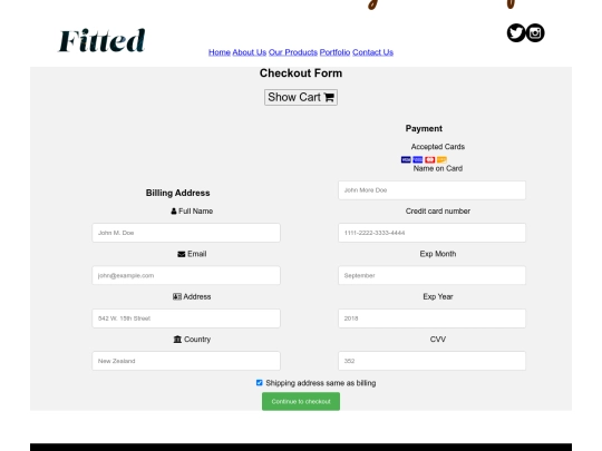 checkout screenshot