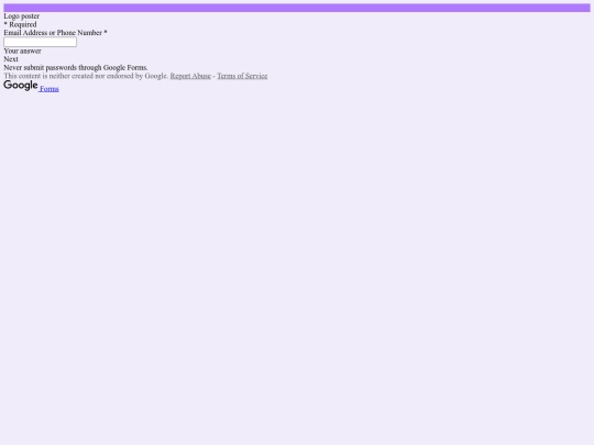website/logo poster form screenshot