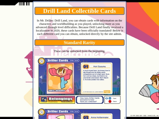 drillercards screenshot