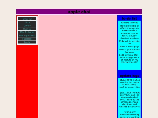 Homepage screenshot