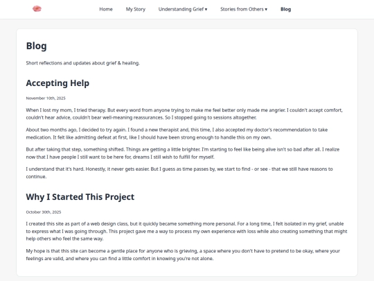 blog screenshot