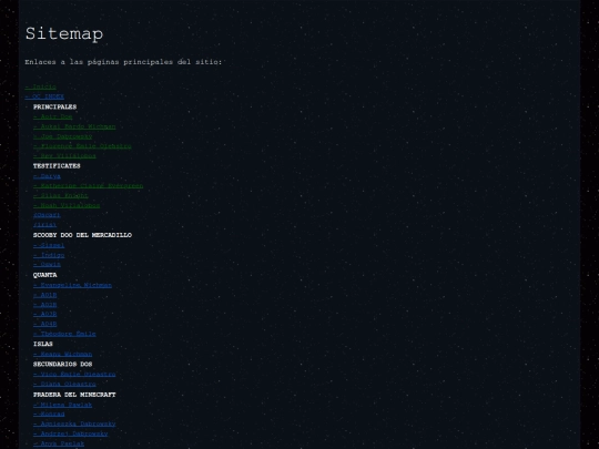 SITEMAP screenshot