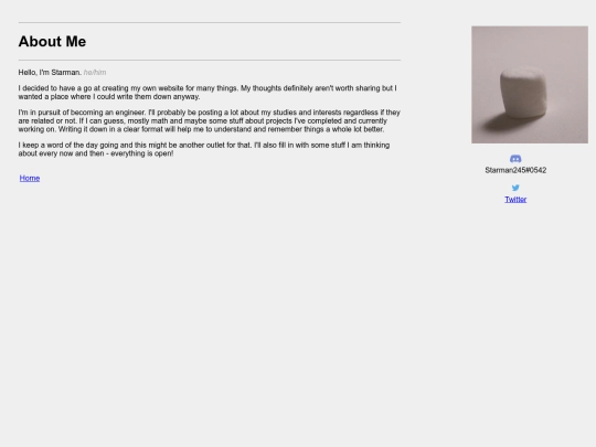 aboutme screenshot