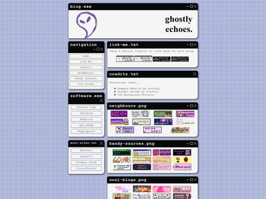 links screenshot