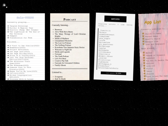 misc/lists/lists screenshot