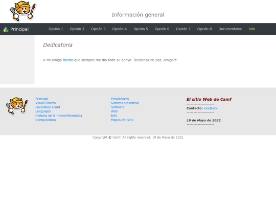 info/dedicatoria screenshot
