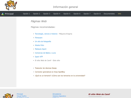 info/paginas_web screenshot