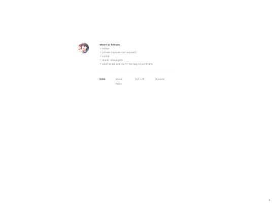 links screenshot