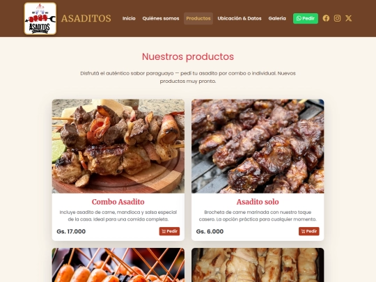 productos screenshot