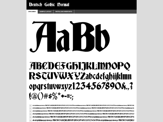 Deutsch-Gothic-fontfacekit/web fonts/deutschgothic_normal_macroman/Deutsch-demo screenshot