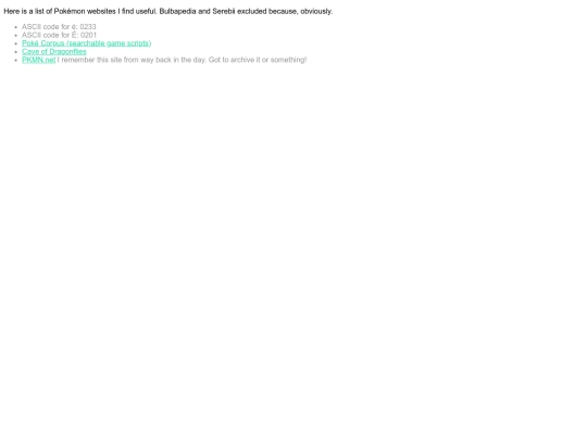 links screenshot