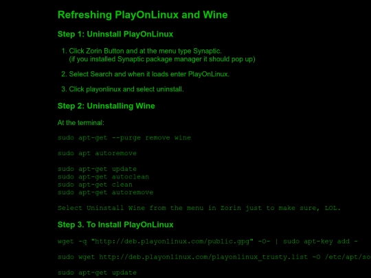 RefreshingPlayOnLinux2 screenshot