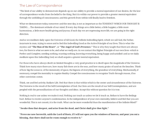 lawofcorrespondence screenshot