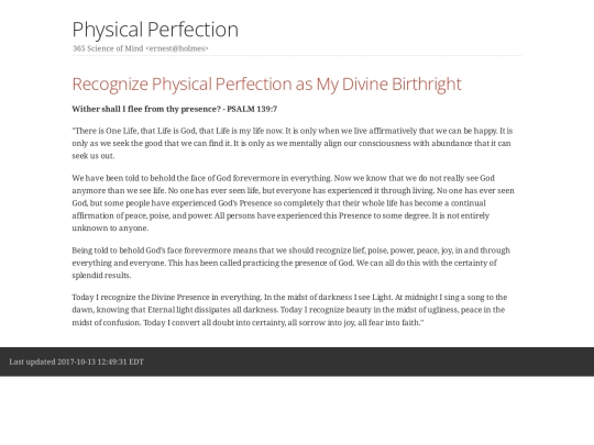 physicalperfection screenshot
