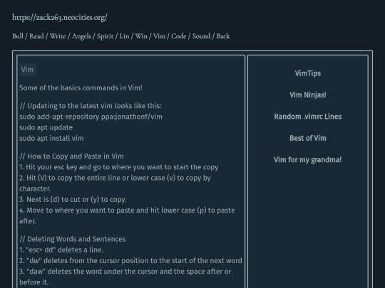 vim screenshot