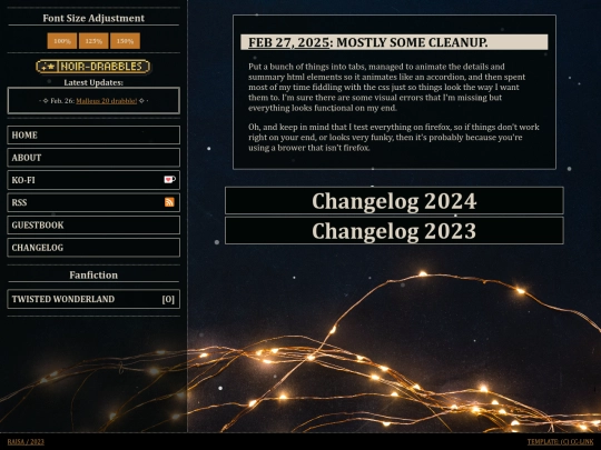 changelog screenshot