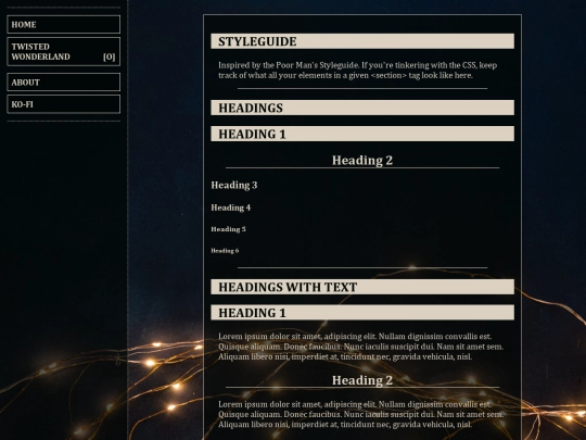 styleguide screenshot