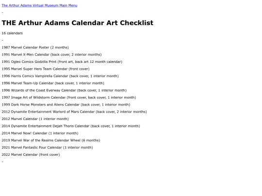 calendars screenshot