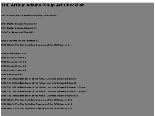 pinupchecklist screenshot
