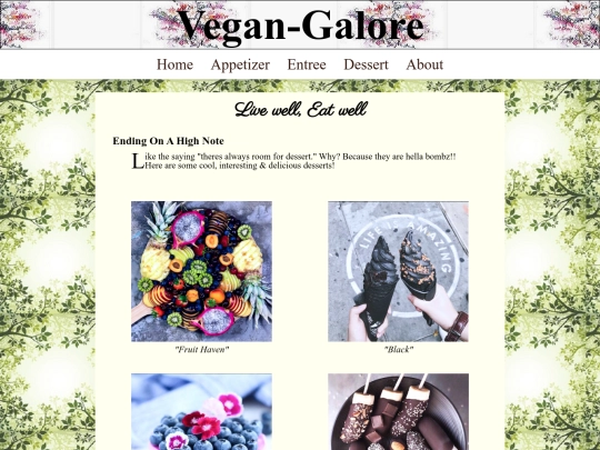 dessert screenshot