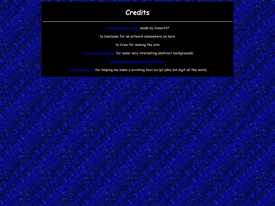 extra/credits screenshot