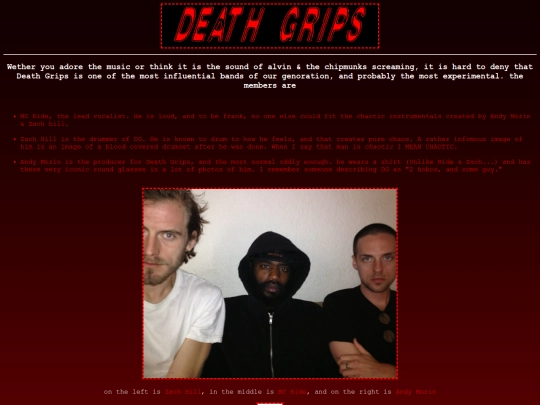 music /death grips/TAKYON screenshot