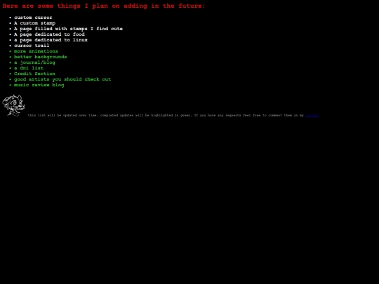updates screenshot