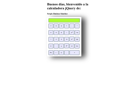 calculadora/calcjquery screenshot