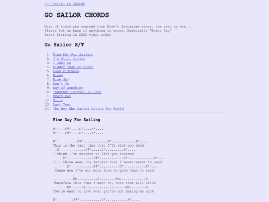 gosailorchords screenshot