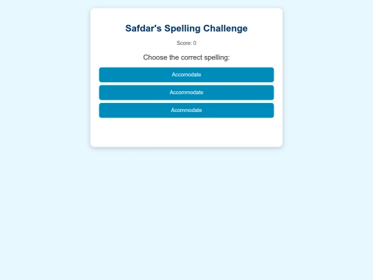 Quiz screenshot