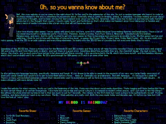 aboutme screenshot