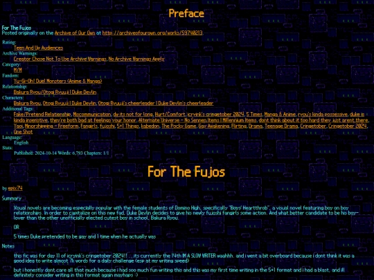 fanfiction/For_The_Fujos screenshot