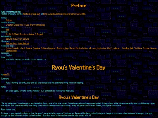fanfiction/Ryous_Valentines_Day screenshot