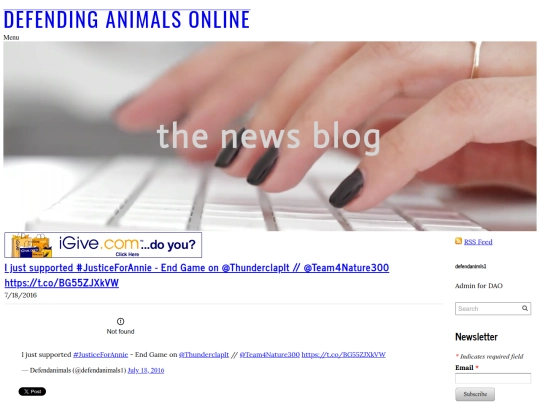 www.defendanimals.net/mainnewsblog/i-just-supported-justiceforannie-end-game-on-thunderclapit-team4nature300-httpstcobg55zjxkvw screenshot