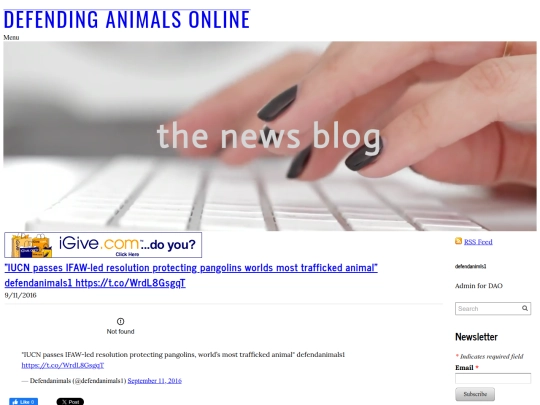 www.defendanimals.net/mainnewsblog/iucn-passes-ifaw-led-resolution-protecting-pangolins-worlds-most-trafficked-animal-defendanimals1-httpstcowrdl8gsgqt screenshot