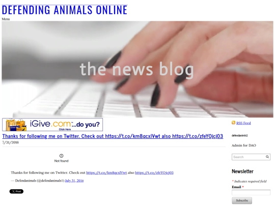 www.defendanimals.net/mainnewsblog/thanks-for-following-me-on-twitter-check-out-httpstcokm8qcxlvwt-also-httpstcozfeyojcj03 screenshot