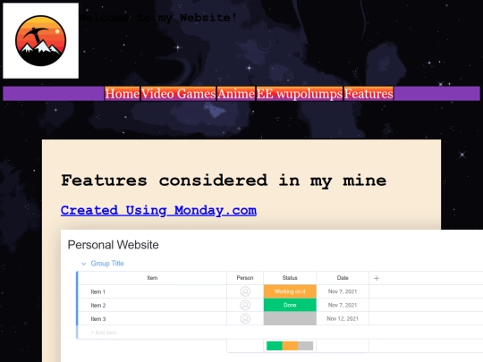 pages/features screenshot