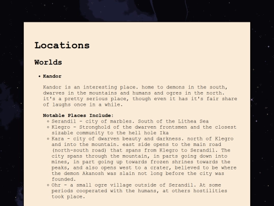 pages/my_world/locations screenshot