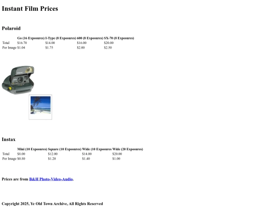 cameras/instant_camera_prices screenshot