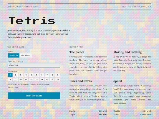 Arcade/Tetris/Tetris.dc screenshot