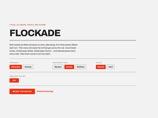 Flockade screenshot